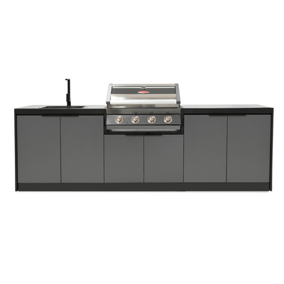 BeefEater 4-Burner large outdoor kitchen detail