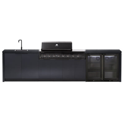 Nova 6-Burner outdoor kitchen black