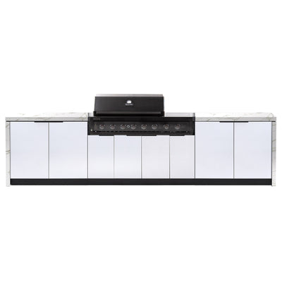 Nova 6-Burner outdoor kitchen white