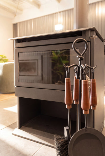 Ultimate Fires Spectre 200 Parlour wood heater in our Rosebery showroom